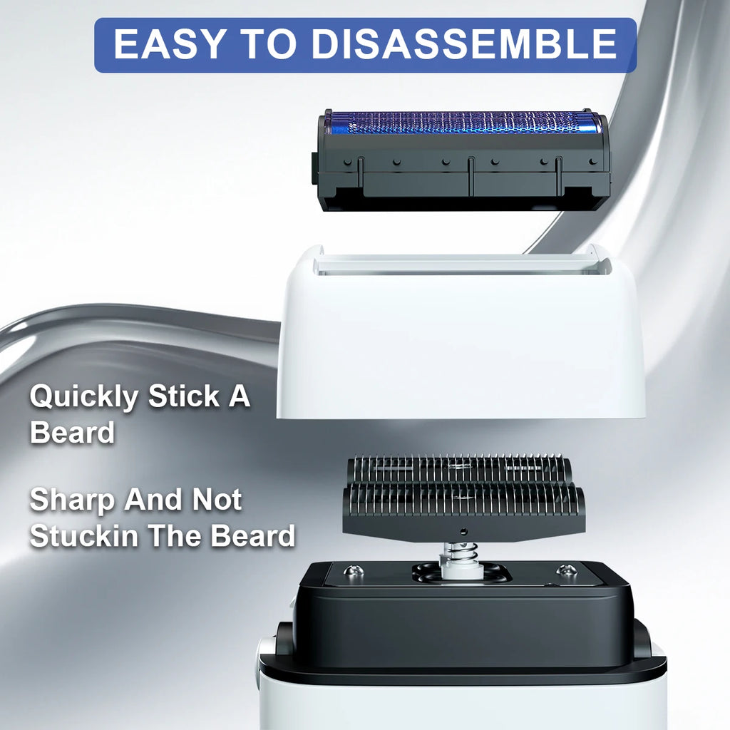 Electric Shaver - 10000RPM Double Foil Hypoallergenic