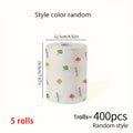 1 Roll (400 Sheets), Lazy Cloth, Disposable Kitchen Tissue, Washable Dry and Wet Dual-Use Towel, Dishcloth, Non Stick Oil Cloth