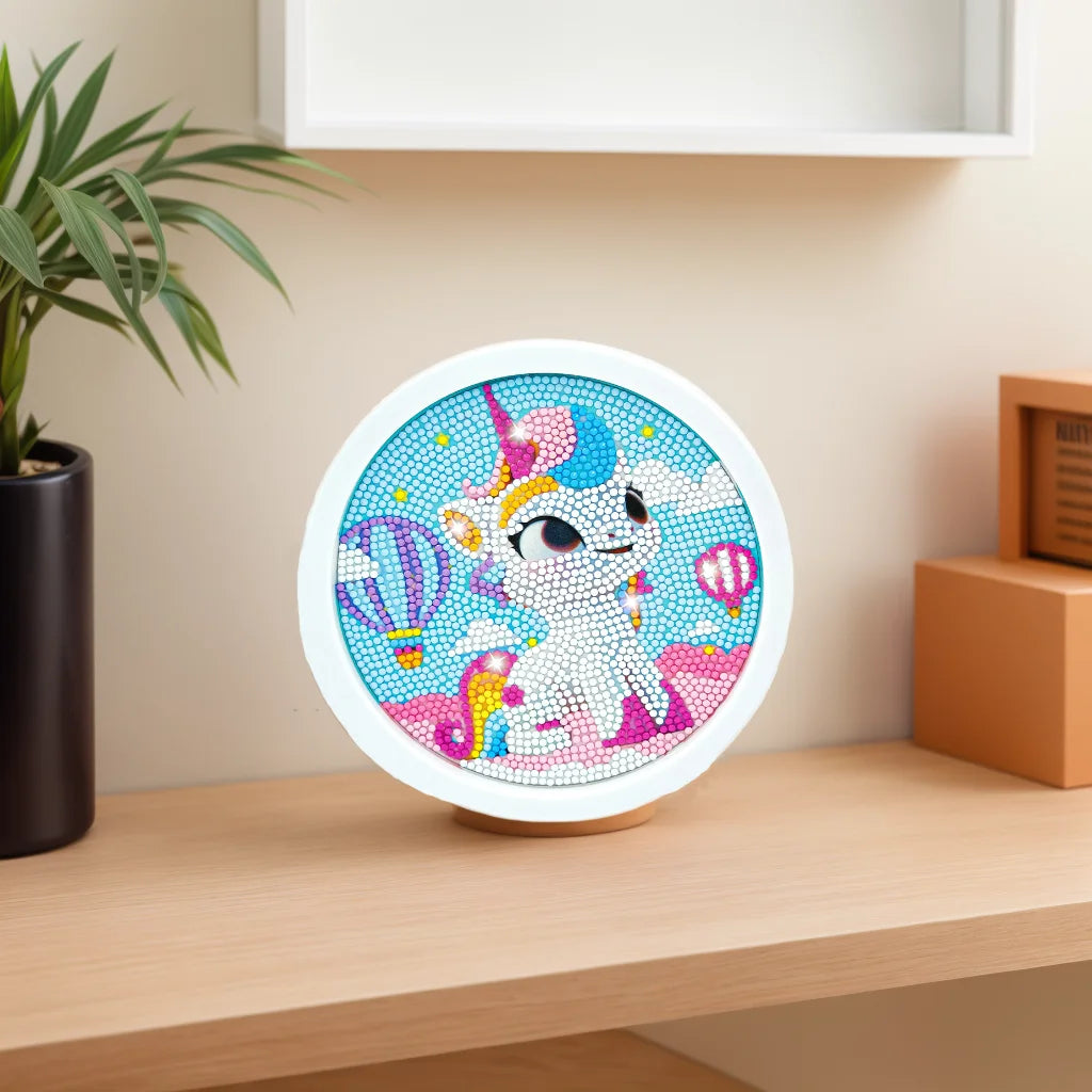 Cartoon Diamond Painting Kits Animals with Wooden Frame Kits for Kids DIY handmade Dinosaur Creative Point Diamond Paint