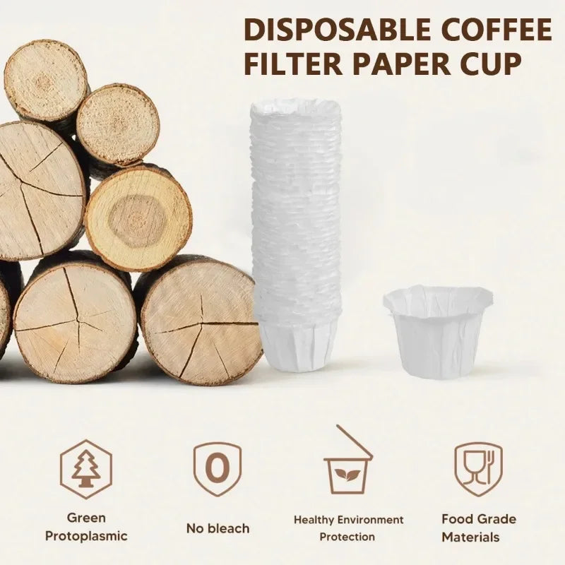 Disposable Paper Filter/ Reusable K-Cups Coffee Pods/ K-cup Coffee Capsule Cup Compatible with Keurig 2.0 and 1.0 Coffee Maker
