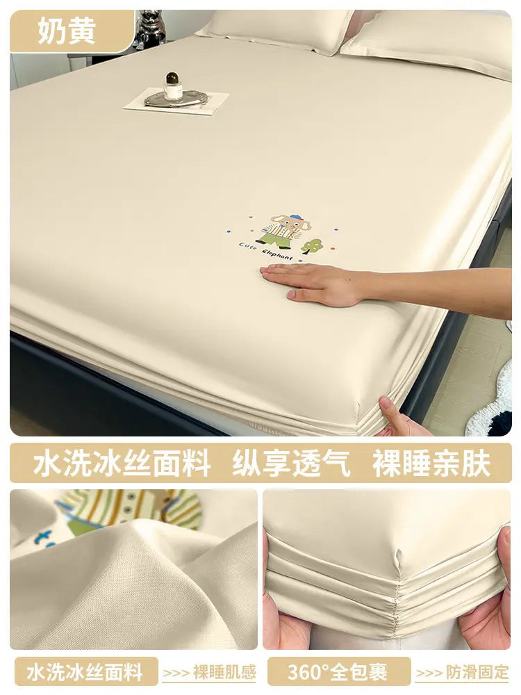 Cute Bedroom Bedsheets Cooling Kids Comferter Blue Bedsheets Pillow Cover Soft Ropa De Cama Juego Completo Bedding Set