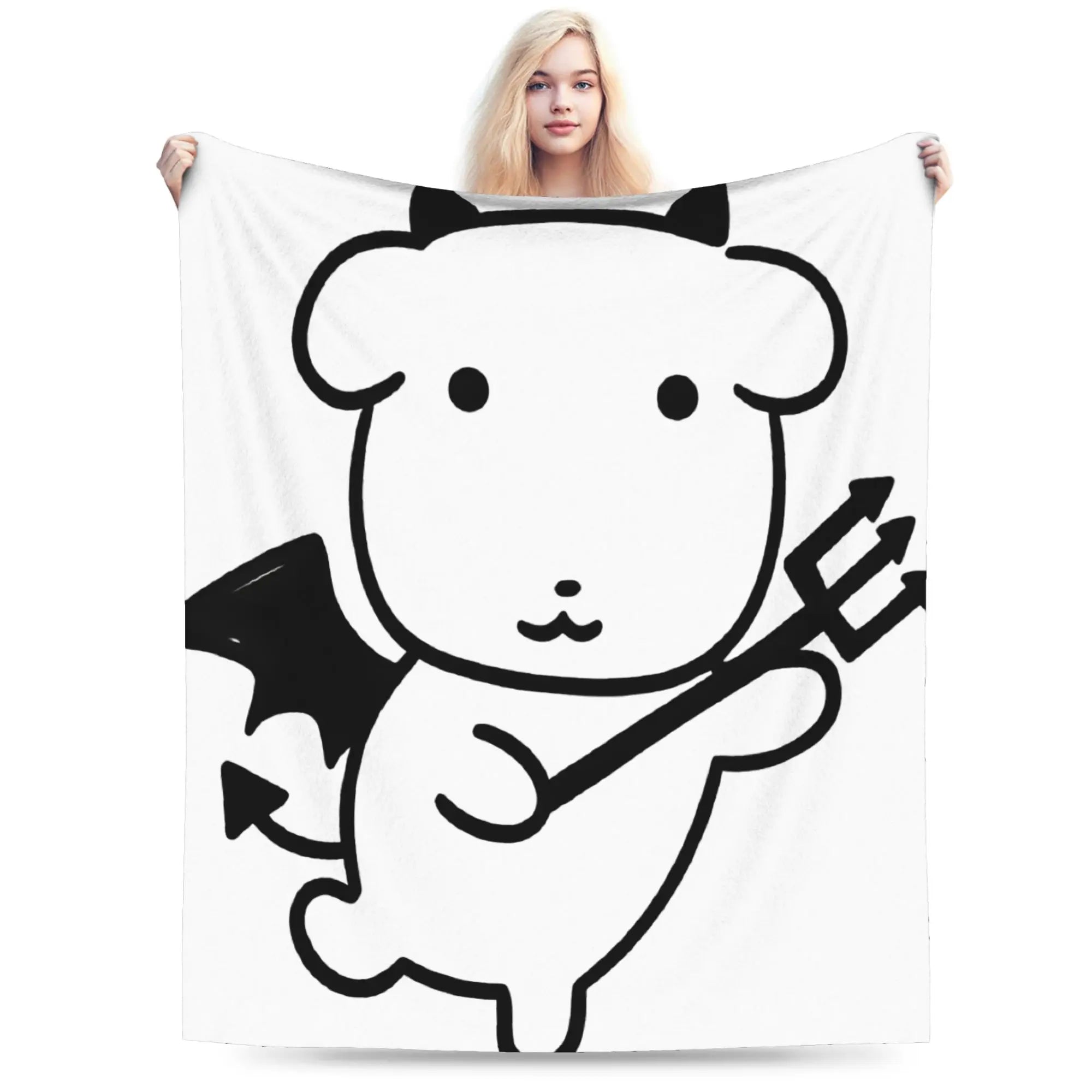 Cute GANADI Blanket Kids Adults  Flannel Throw Blanket For Sofa Home Soft Custom Quality Bedspread Gift