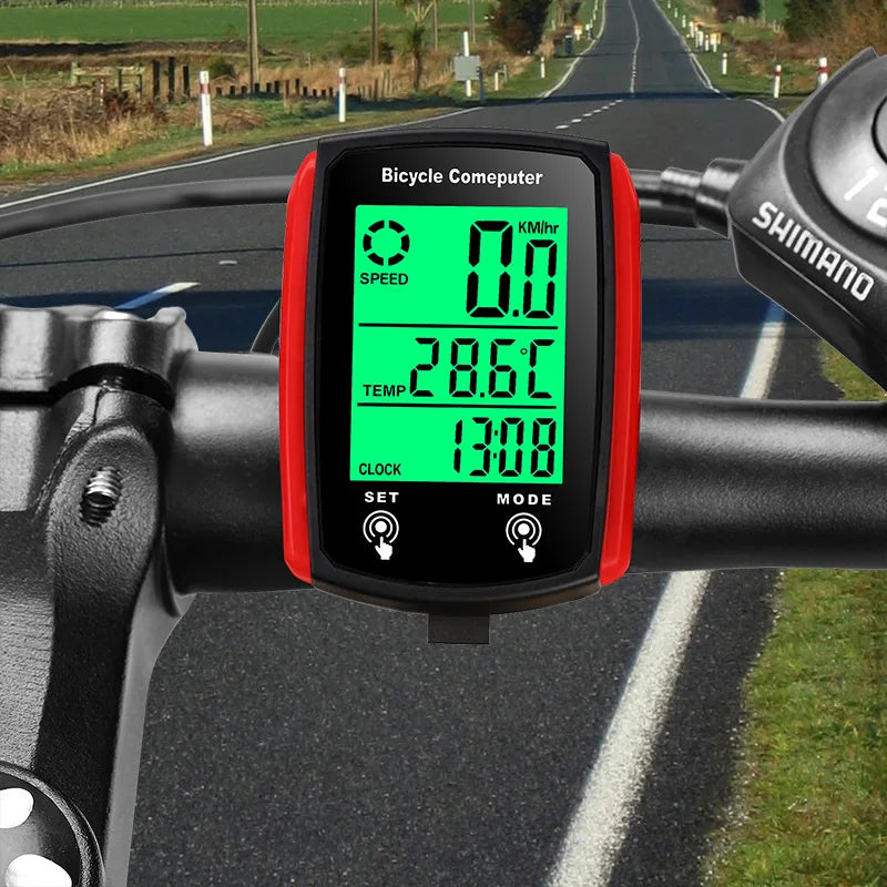 Bicycle Computer LCD Digital Wired Cycling Computer Speedometer Bike Speed Odometer With Backlight bike Accessories