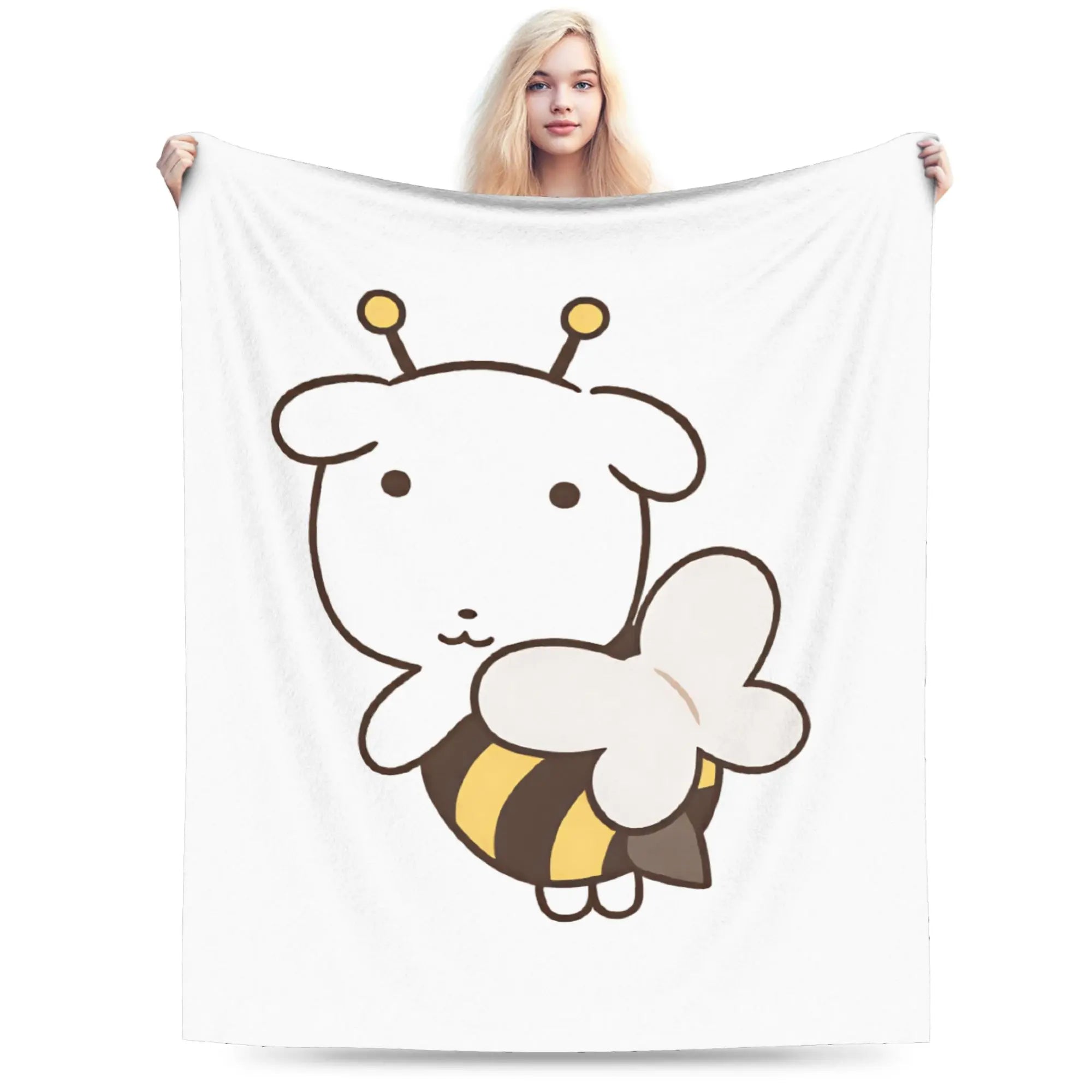 Cute GANADI Blanket Kids Adults  Flannel Throw Blanket For Sofa Home Soft Custom Quality Bedspread Gift