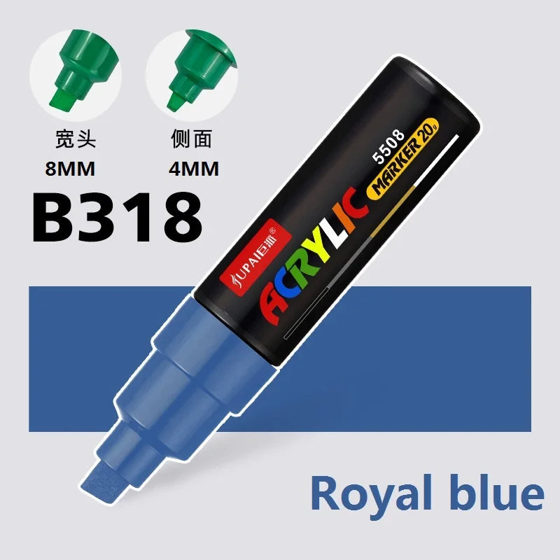 15 Colors Larger Capacity Acrylic Marker Pens,Ultra Wide Head 15MM/8MM Graffiti,Painting,Drawing,advertising posters Art Supplie