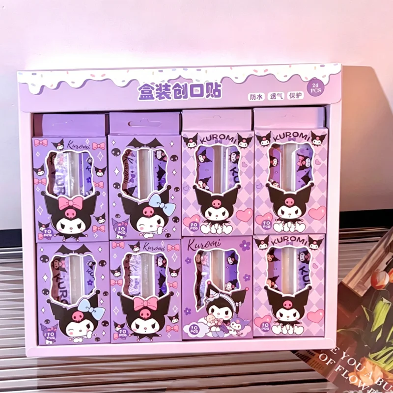 40pcs Kawaii Kids Adhesive Bandages Waterproof Breathable Cute Cartoon OK Bandages