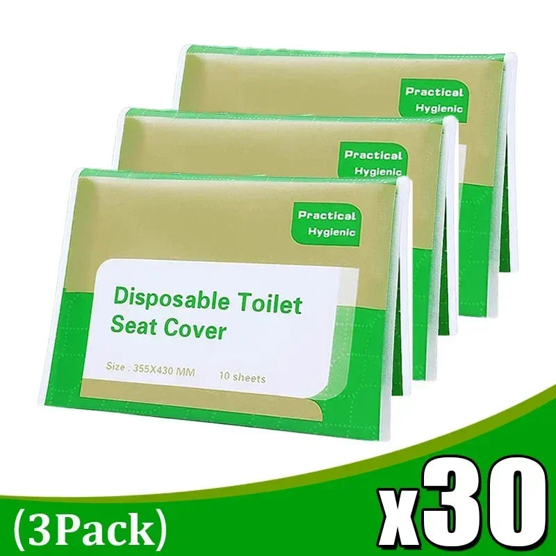 Disposable Toilet Seat Cover Portable Travel Camping Hotel Bathroom Degradable Waterproof Toilet Mat Accessories