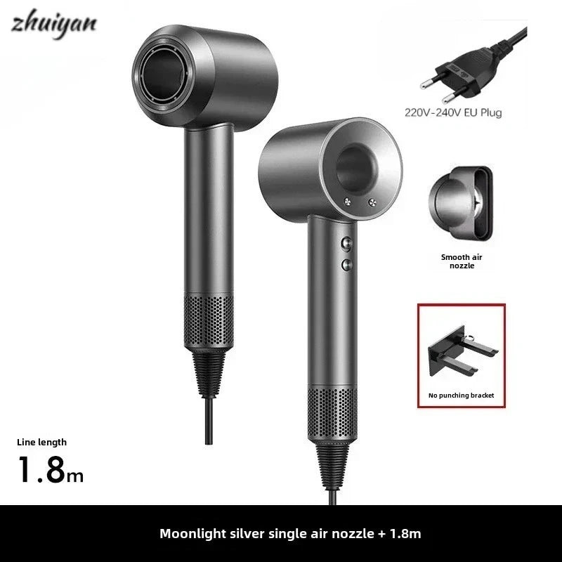 2026 Wall-Mounted Leafless Hair Dryer – Negative Ion, Salon-Grade, Home & Travel