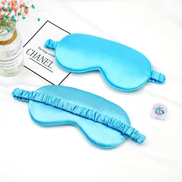 Soft Silk Sleep Mask Eye Masks Coversfor Sleep 100% Blackout Zero Eye Pressure Blindfold with Adjustable Strap Mask Eye Patch