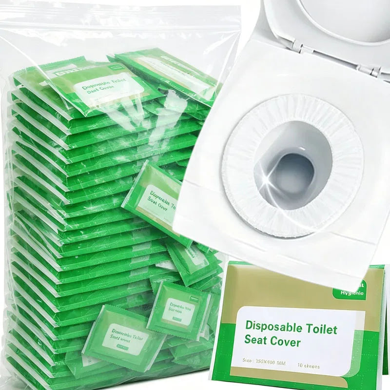 Disposable Toilet Seat Cover Portable Travel Camping Hotel Bathroom Degradable Waterproof Toilet Mat Accessories