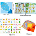 Color Origami Paper Set 12/96 Sheets DIY Handmade Craft Paper with Instruction Book for Children Boys Girls Gift