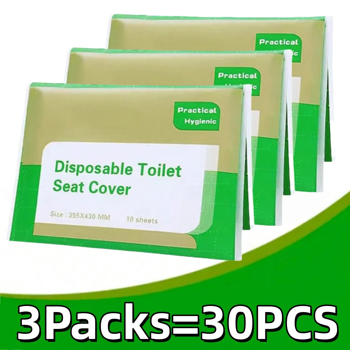 10-100PCS Large Universal Version Disposable Toilet Seat Cover Portable Essential Waterproof Toilet Seat Cushion for Travel