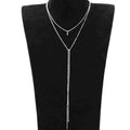 2024 Simple Gold Silver Color Chain Choker Necklace Long Beads Tassel Chocker Necklaces For Women Collar Collier Ras Du Cou