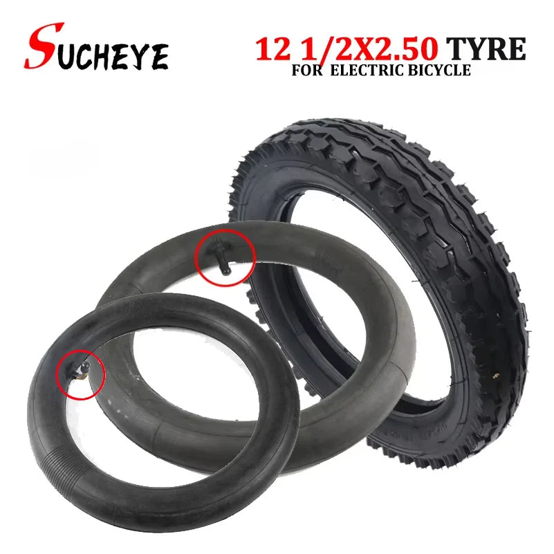 12.5 Inch 12 1/2x2.50 Tyre Electric Scooters12 Tire Tricycle Non-Pneumatic Solid Explosion-proof