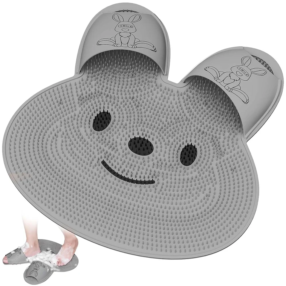 Non-Slip Massage Bath Mat Combines Foot Sole Massage, Exfoliation, And Back Scrubbing, Suitable for Bathtub And Shower Floors