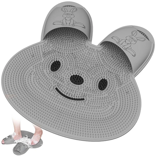 Non-Slip Massage Bath Mat Combines Foot Sole Massage, Exfoliation, And Back Scrubbing, Suitable for Bathtub And Shower Floors