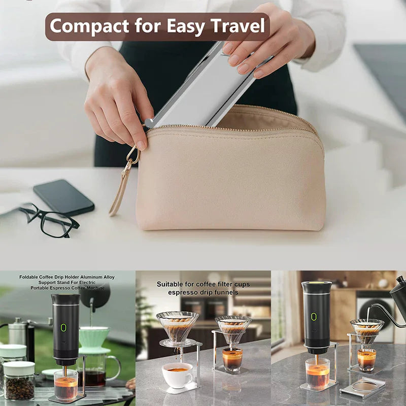 Convenient & Retractable Coffee Stand with Base, Perfect for Espresso Machines