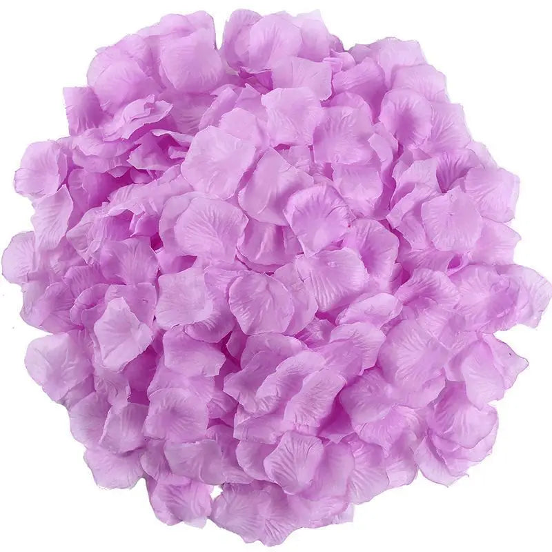 1000Pcs Artificial Fake Rose Petals Colorful Simulation Silk Rose Petal For Valentines Day Wedding Party Romantic Decoration