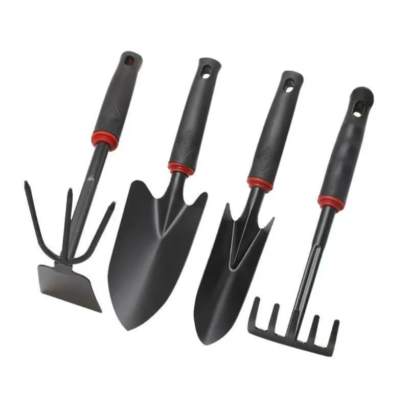 Gardening Shovel, Gardening Vegetable Planting Tools, Rake, Hoe, Trowel, Small Tool Set of 4, Gardening Gifts for Women and Men