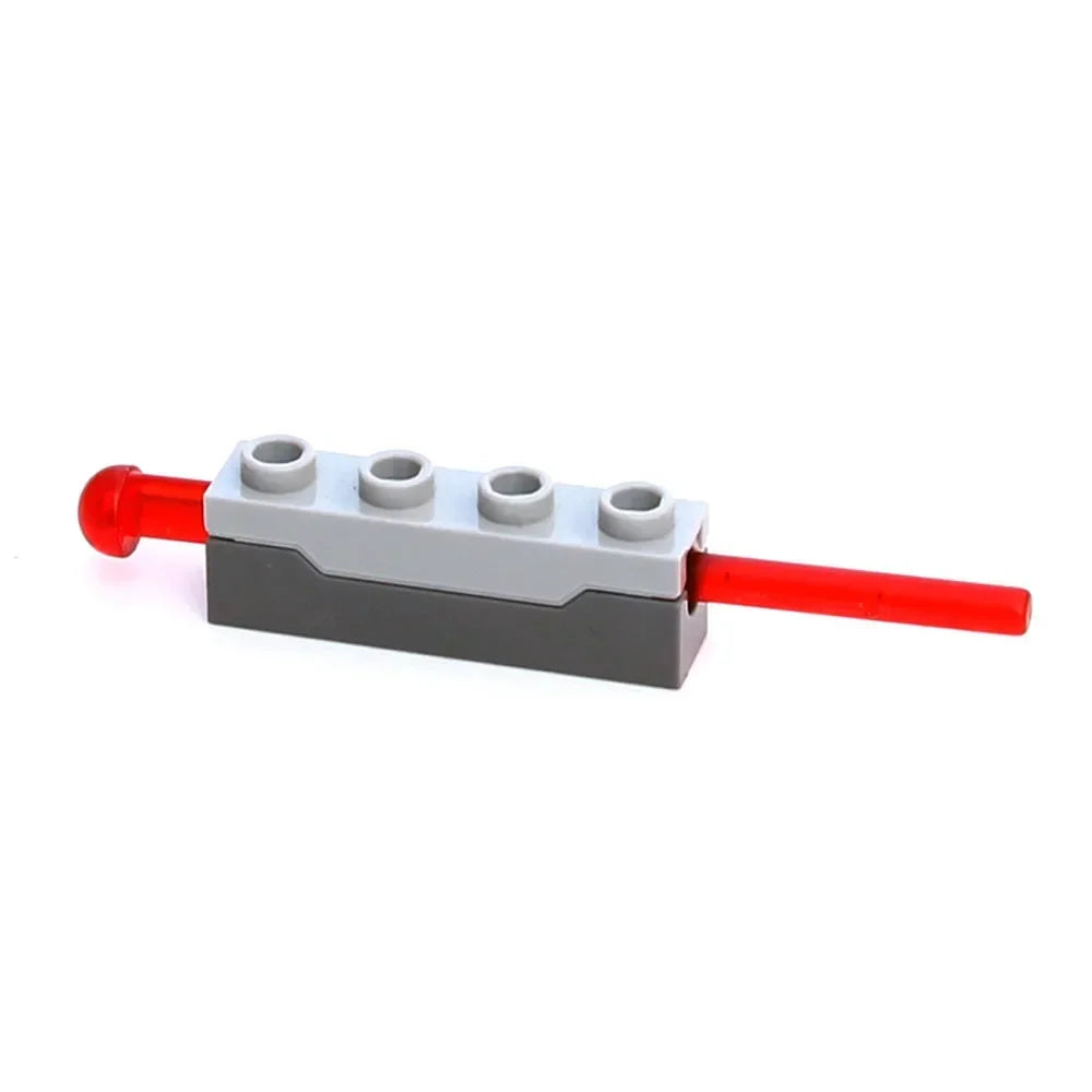1x4 Launcher+8L Bullet Spring Shooting Mechanism Toy MOC Building Blocks Technical Parts Shooter Dart Weapon 15301 15303 15400