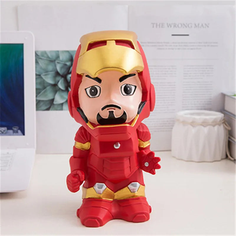 22cm Spiderman Kids Piggy Bank Savings Safe Toys Banking Money Coin Cartoon Children Paper Large Box Birthday Party Favors Gift