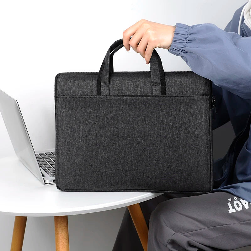 Stylish Laptop Tote Bag, Large Capacity Business Briefcase, Simple Design - Perfect for School, Office and Daily Commute
