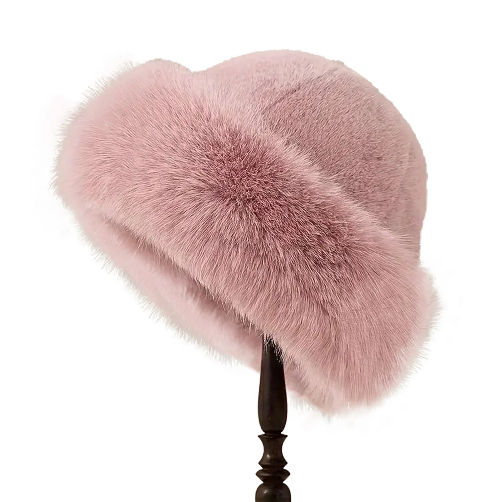 Furry Hats For Women, Autumn Winter Korean Style Warm Hats, Solid Color Flattering Mongolian Hats, Thickened Winter Outfits