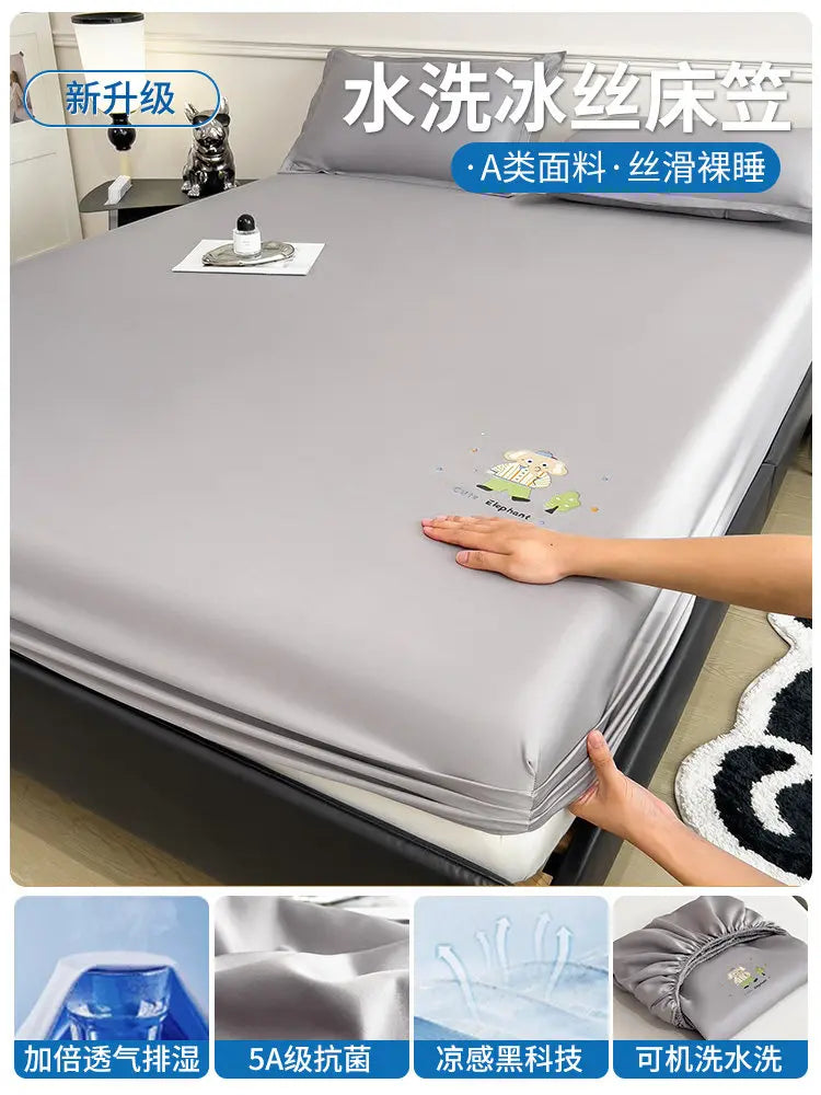 Cute Bedroom Bedsheets Cooling Kids Comferter Blue Bedsheets Pillow Cover Soft Ropa De Cama Juego Completo Bedding Set