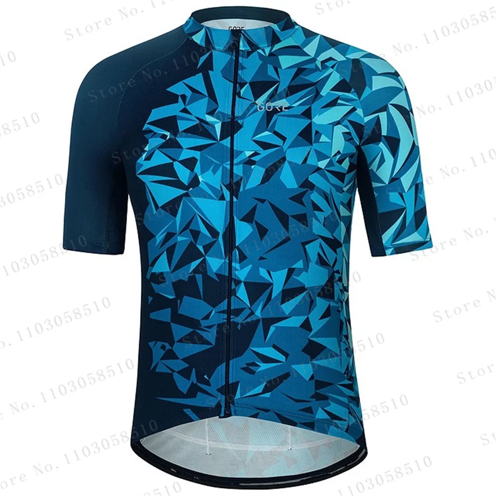 Jersey Cycling Tops Summer Men Short Sleeve Cycling Clothing Sports Bicycle Shirts Bib Shorts Suits Mtb Road Bike Clothing