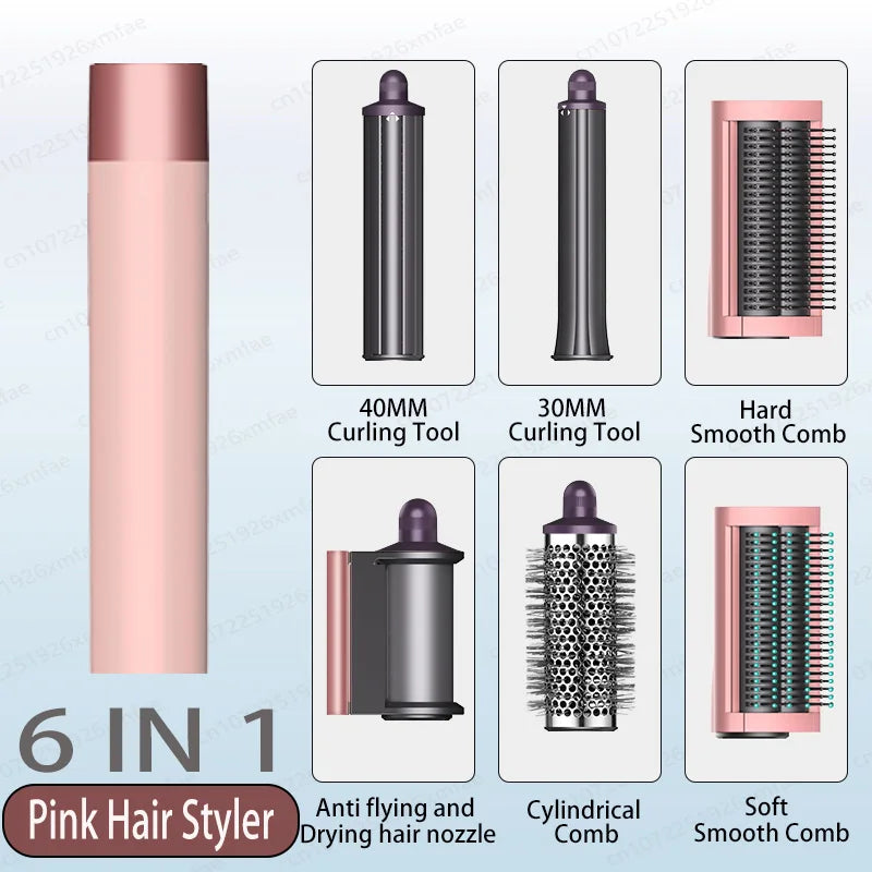 6-in-1 High-Speed Hair Styler & Dryer Brush – 110,000 RPM Negative Ionic Blow Dryer