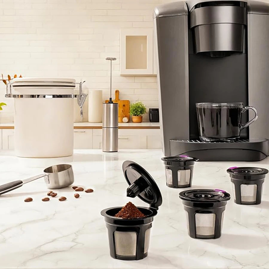 Reusable Coffee Filters For Keurig Reusable K Cup Filters Cups K Cups For Keurig 1.0+2.0 Mini K cup Refillable Pods Coffee Pods