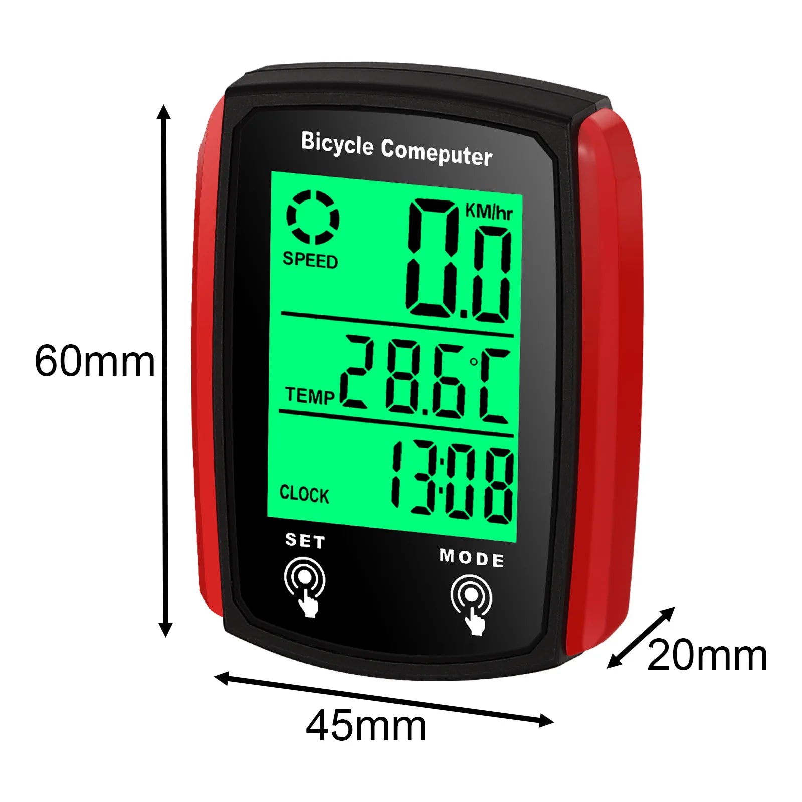 Bicycle Computer LCD Digital Wired Cycling Computer Speedometer Bike Speed Odometer With Backlight bike Accessories