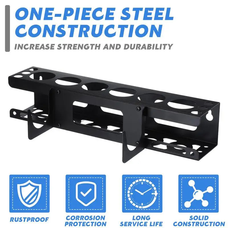 Caulking Tube Rack Grease Tube Rack Wall Mounted Sealant Organizer Tube Storage Caulking Tool Organizer Holds 6 Tubes