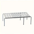 Adjustable Plastic Shoe Rack Multi-Tier Storage Organizer Space Saving for Sneakers Slippers Home Dorm Closet White Gray Modern