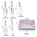 Gardening Tools Set, 5-Piece Home Plant Care Kit with Trowel, Weeder, Cultivator, Pruner, Gloves for Soil Loosening, Flower