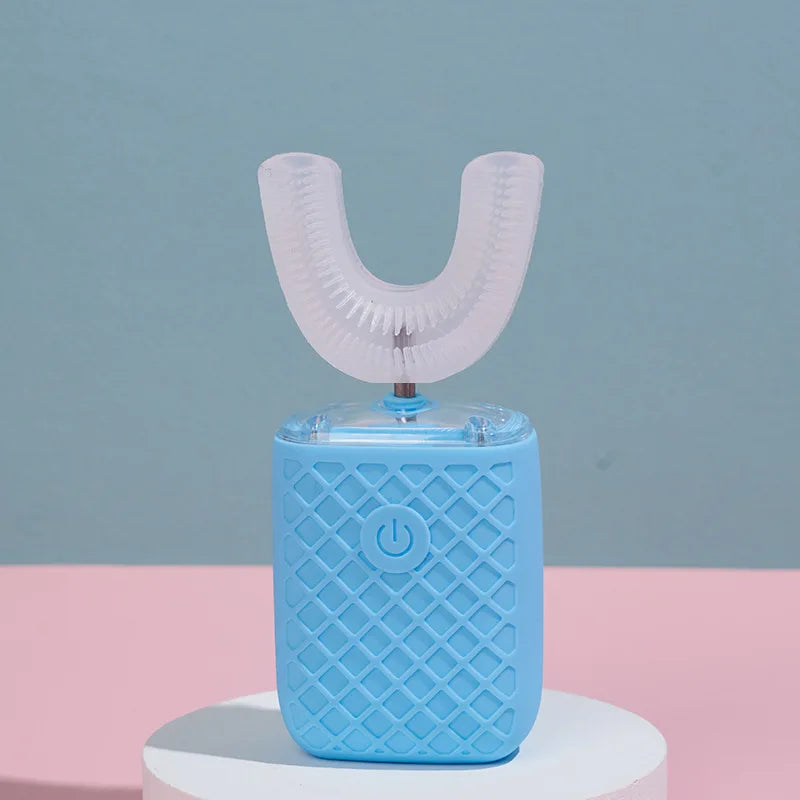 360° U-Shaped Electric Toothbrush – Rechargeable Sonic Auto Toothbrush for Adults & Kids