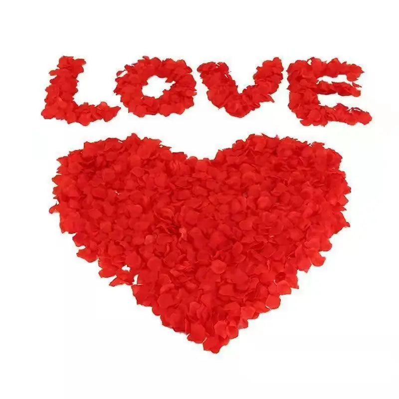 1000Pcs Artificial Fake Rose Petals Colorful Simulation Silk Rose Petal For Valentines Day Wedding Party Romantic Decoration