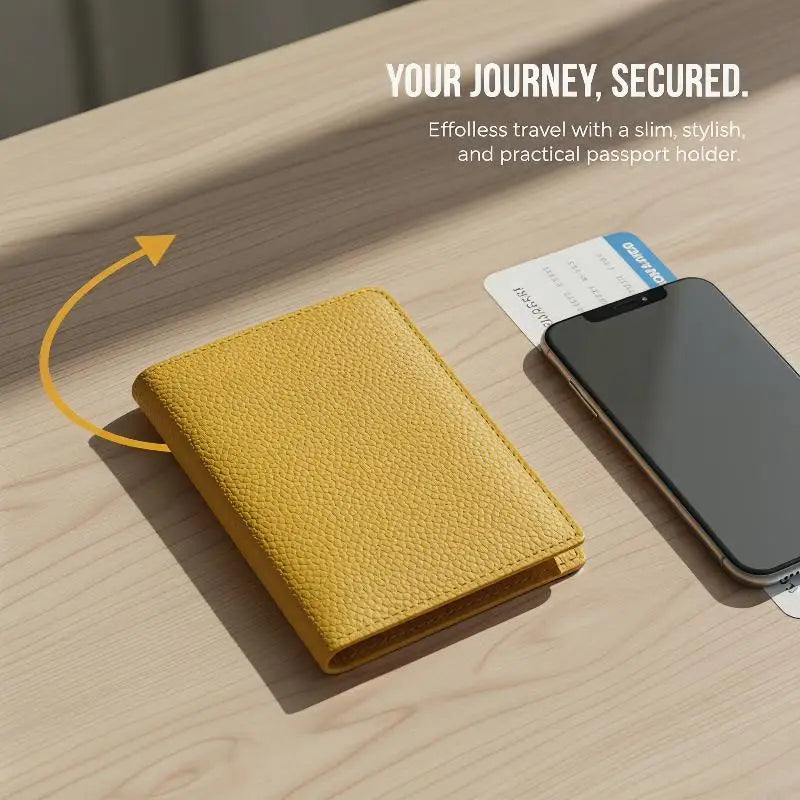 Travel Essentials Waterproof Passport Holder Cover PU Leather with Card Organizer