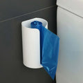 1pc Contemporary Wall-Mounted Plastic Bag Dispenser, Kitchen Garbage Bag Storage Basket, Convenient Pull-Out Organizer for Trash