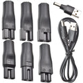 LISI 8 PCS Power Cord 5V Replacement Charger USB Adapter Suitable for All Kinds Hair Clippers, Beard Trimmers, Shavers