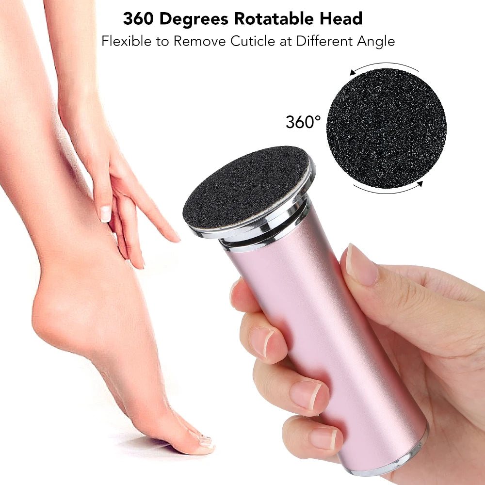 Professional Electric Foot Callus Remover – Pedicure Tool for Dead Skin & Heels, 60 Discs