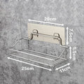 Stainless Steel Bathroom Storage Shower Shelf Punch-Free Kitchen Toilet Wall Hanging Rack Organizer Bathroom Corner Shelves Set