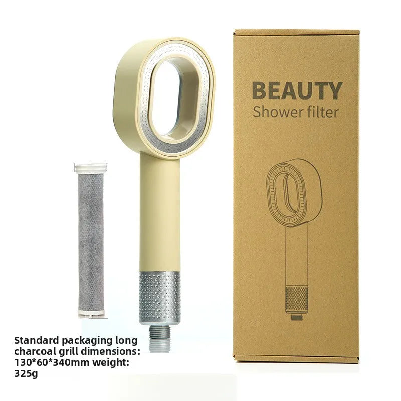 Filter Shower Head High Pressure Beauty Rain Faucet Showerhead Filtration Purification Bathroom Accessories Filtered Water