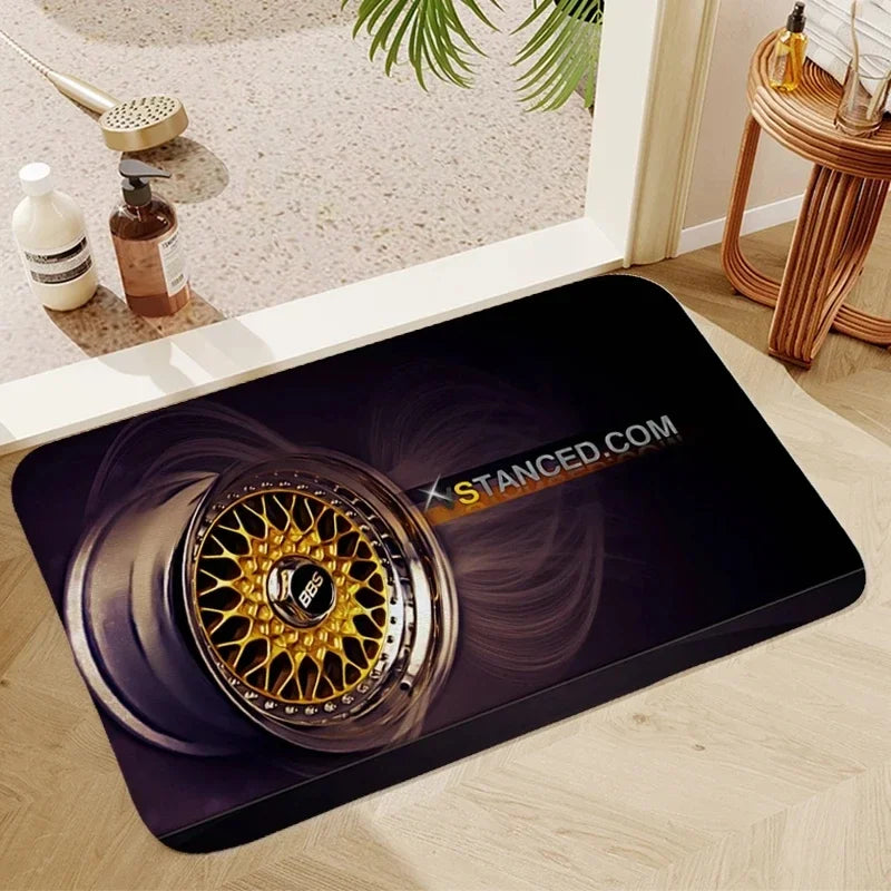 BBS Bath Mats Washable Non-slip Kitchen Mat Balcony Room Rug Carpet Home Foot Bathroom Doormat Entrance House Hallway Decoration