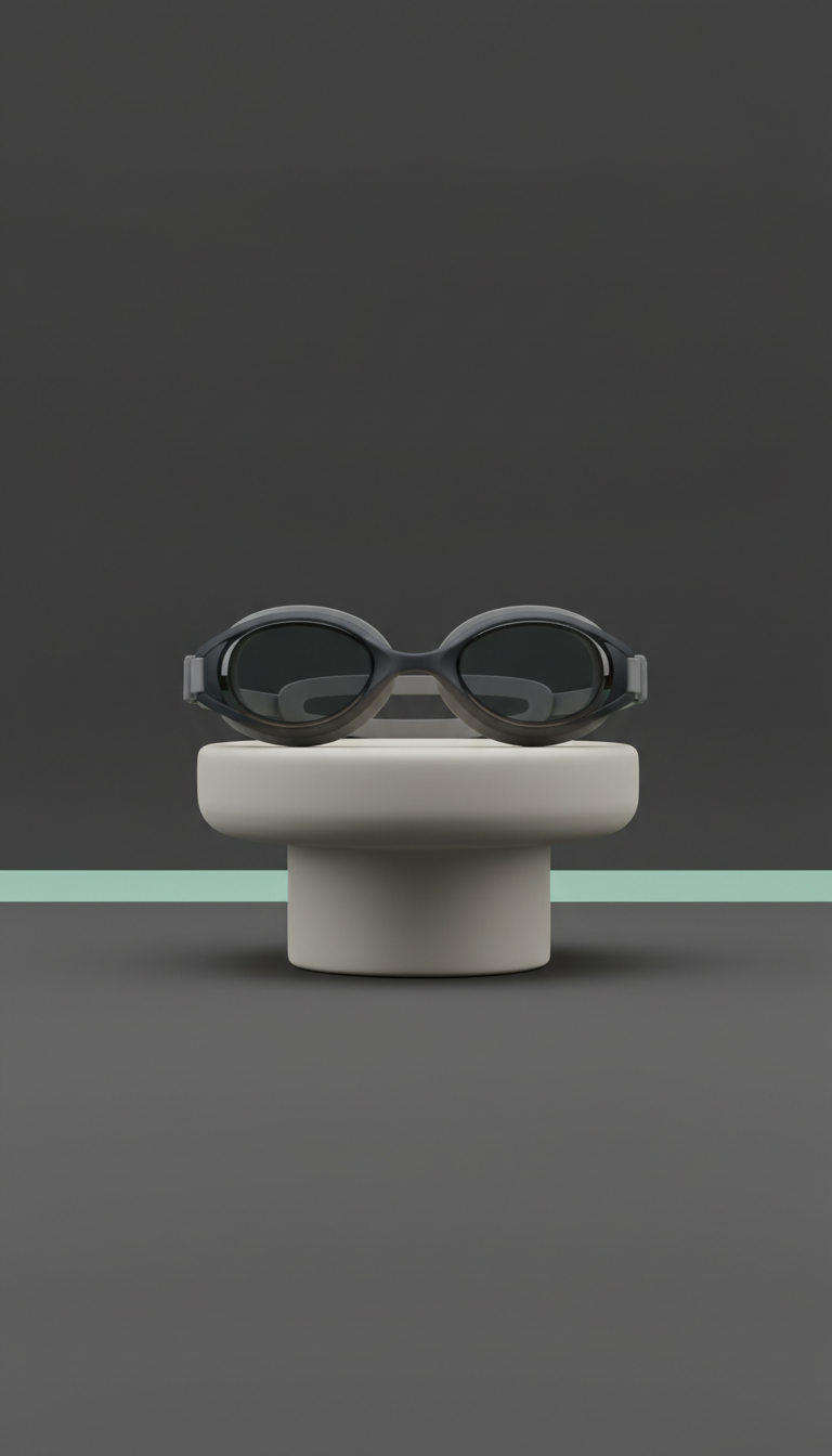 Matte Silicone Swim Goggles