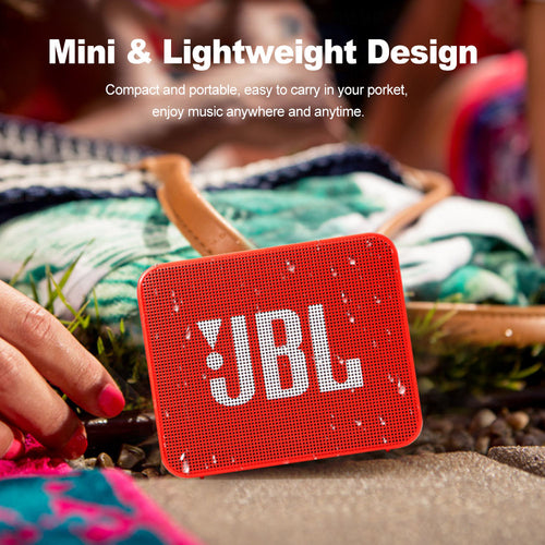 "JBL GO 2 Portable Waterproof Wireless Bluetooth Speaker Wireless Bluetooth Speaker" IPX7 Waterproof With Mic