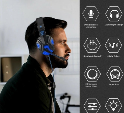 "Ninja Dragon G9300 LED Gaming Headset with Microphone"