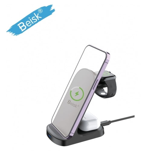 "3-in-1 Fast Wireless Charging Station for iPhone, Apple Watch & AirPods"
