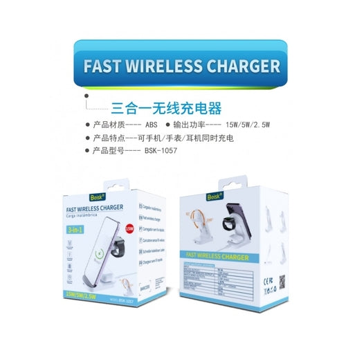 "3-in-1 Fast Wireless Charging Station for iPhone, Apple Watch & AirPods"