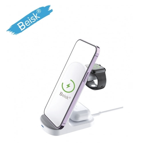 "3-in-1 Fast Wireless Charging Station for iPhone, Apple Watch & AirPods"